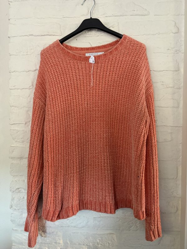 Warme wol trui peach kleur